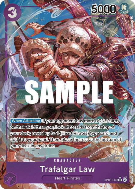 Trafalgar Law (Alternate Art) (069) - Awakening of the New Era One Piece trading card