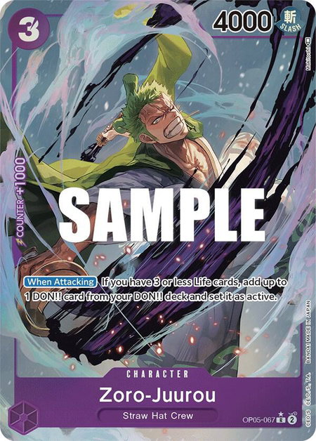 Zoro-Juurou (Alternate Art) - Awakening of the New Era One Piece trading card