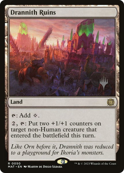 Drannith Ruins trading card from Promo Pack: The Lost Caverns of Ixalan Drannith Ruins - Promo Pack: The Lost Caverns of Ixalan Magic: The Gathering trading card