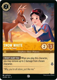 Snow White - Lost in the Forest - Rise of the Floodborn (2) #23/204 - Common Disney Lorcana Trading Card