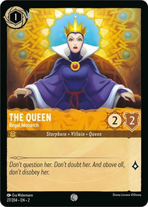 The Queen - Regal Monarch - Rise of the Floodborn (2) #27/204 - Common Disney Lorcana Trading Card