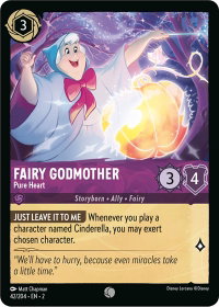 Fairy Godmother - Pure Heart - Rise of the Floodborn (2) #42/204 - Common Disney Lorcana Trading Card