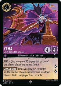 Yzma - Scary Beyond All Reason - Rise of the Floodborn (2) #60/204 - Super Rare Disney Lorcana Trading Card