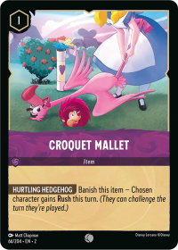 Croquet Mallet - Rise of the Floodborn (2) #66/204 - Common Disney Lorcana Trading Card