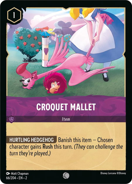 Croquet Mallet - Rise of the Floodborn Disney Lorcana trading card