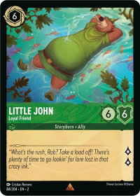 Little John - Loyal Friend - Rise of the Floodborn (2) #84/204 - Rare Disney Lorcana Trading Card