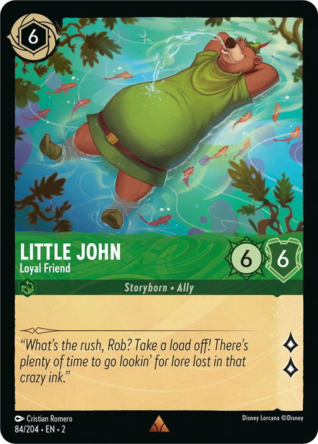 Little John - Loyal Friend - Rise of the Floodborn Disney Lorcana trading card