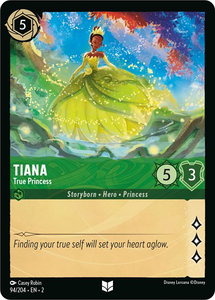 Tiana - True Princess - Rise of the Floodborn (2) #94/204 - Uncommon Disney Lorcana Trading Card