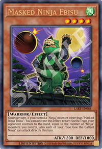 Masked Ninja Ebisu - The Lost Art Promotion (LART) #LART-EN064 - Ultra Rare YuGiOh Trading Card