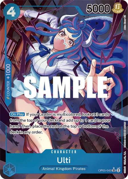 Ulti (Alternate Art) trading card from Awakening of the New Era Ulti (Alternate Art) - Awakening of the New Era One Piece trading card