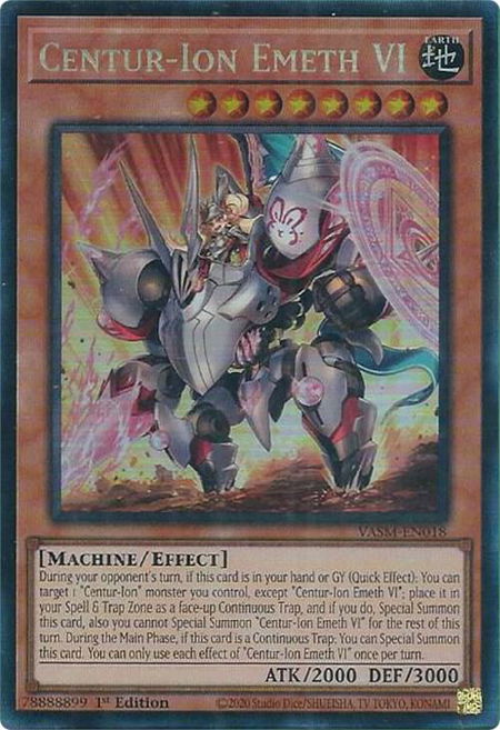 Centur-Ion Emeth VI (CR) - Valiant Smashers YuGiOh trading card