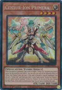 Centur-Ion Primera (CR) - Valiant Smashers (VASM) #VASM-EN016 - Collector's Rare YuGiOh Trading Card