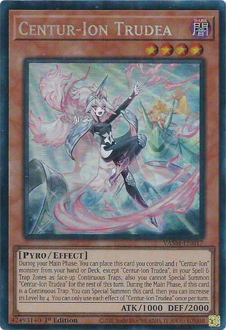 Centur-Ion Trudea (CR) - Valiant Smashers YuGiOh trading card