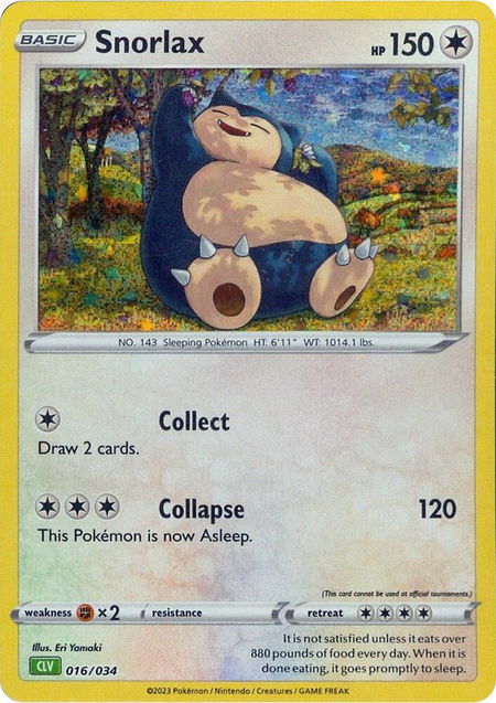 Snorlax trading card from Trading Card Game Classic Snorlax - Trading Card Game Classic Pokémon trading card