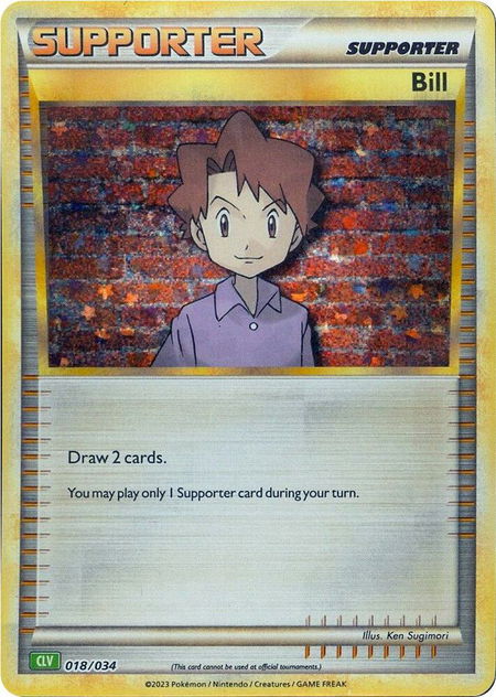Bill (CLV) - Trading Card Game Classic Pokémon trading card