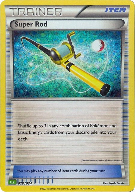 Super Rod (CLV) trading card from Trading Card Game Classic Super Rod (CLV) - Trading Card Game Classic Pokémon trading card