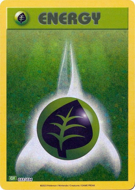 Basic Grass Energy - Trading Card Game Classic Pokémon trading card