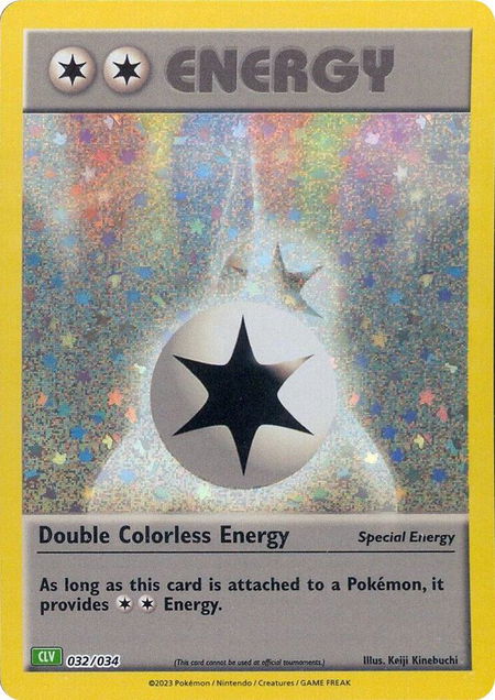 Double Colorless Energy (CLV) - Trading Card Game Classic Pokémon trading card