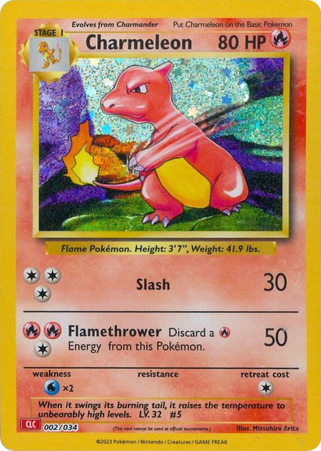 Charmeleon - Trading Card Game Classic Pokémon trading card