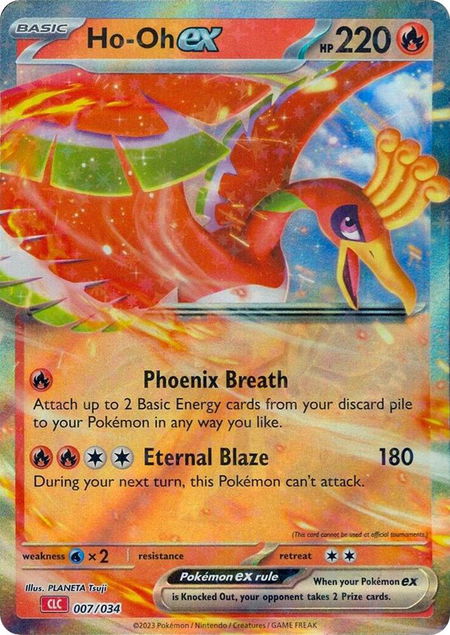 Ho-oh ex - Trading Card Game Classic Pokémon trading card