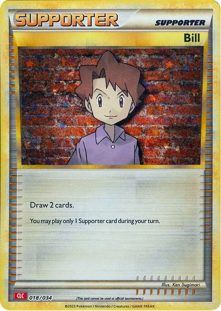 Bill (CLC) - Trading Card Game Classic Pokémon trading card