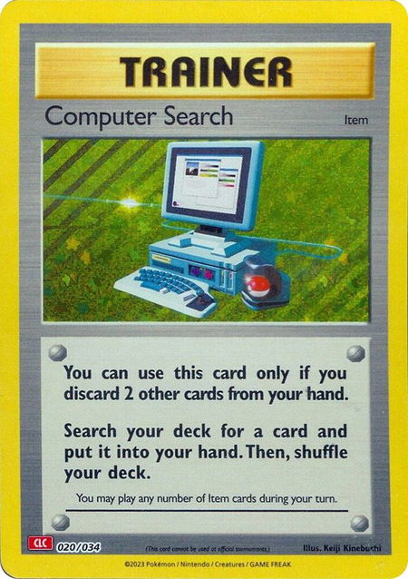 Computer Search (CLC) trading card from Trading Card Game Classic Computer Search (CLC) - Trading Card Game Classic Pokémon trading card