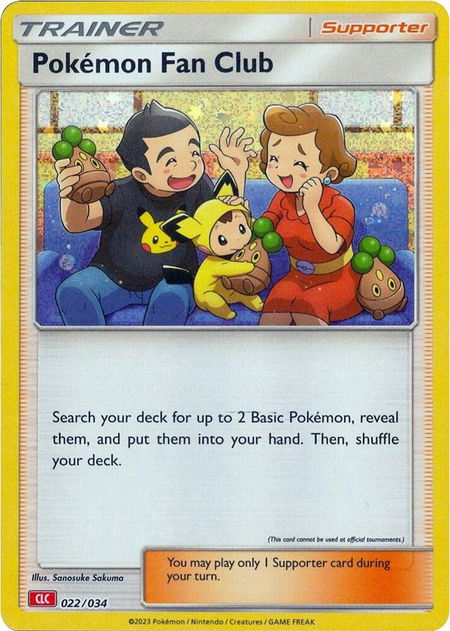 Pokemon Fan Club (CLC) - Trading Card Game Classic Pokémon trading card
