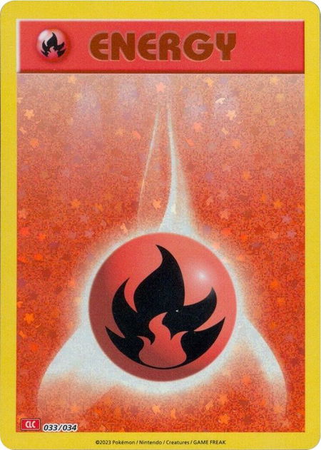 Basic Fire Energy - Trading Card Game Classic Pokémon trading card