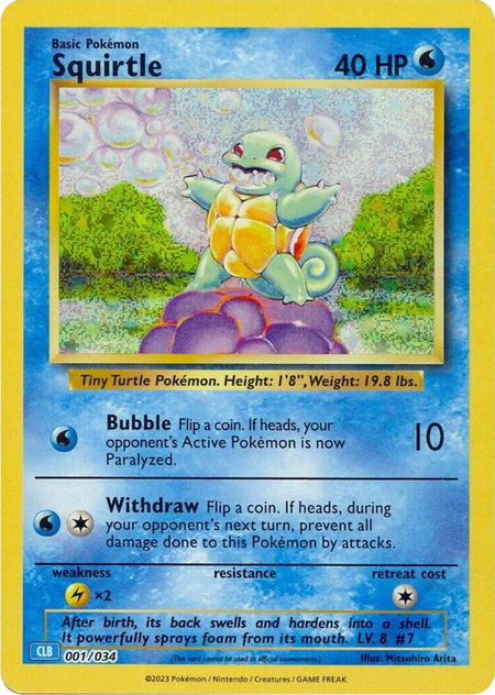 Squirtle - Trading Card Game Classic Pokémon trading card