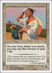 Shu Farmer - Portal Three Kingdoms (PTK) #23 - Common Magic: The Gathering Trading Card
