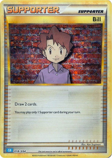 Bill (CLB) trading card from Trading Card Game Classic Bill (CLB) - Trading Card Game Classic Pokémon trading card