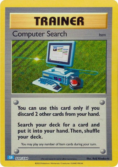 Computer Search (CLB) trading card from Trading Card Game Classic Computer Search (CLB) - Trading Card Game Classic Pokémon trading card