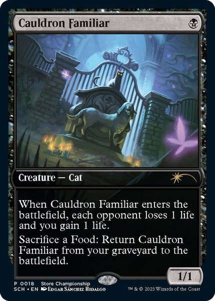 Cauldron Familiar trading card from Game Day & Store Championship Promos Cauldron Familiar - Game Day & Store Championship Promos Magic: The Gathering trading card