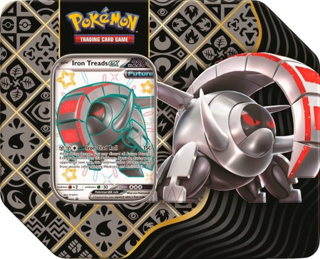 Paldean Fates Tin [Iron Treads ex] - SV: Paldean Fates Pokémon trading card