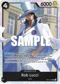Rob Lucci (093) - Awakening of the New Era (OP05) #OP05-093 - Super Rare One Piece Trading Card