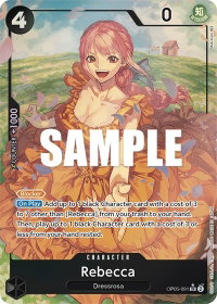 Rebecca (Alternate Art) - Awakening of the New Era (OP05) #OP05-091 - Super Rare One Piece Trading Card