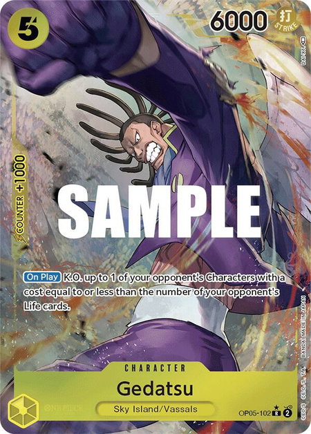 Gedatsu (Alternate Art) trading card from Awakening of the New Era Gedatsu (Alternate Art) - Awakening of the New Era One Piece trading card