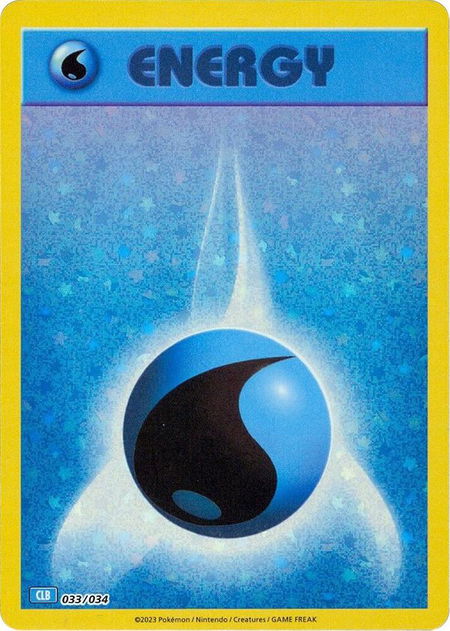 Basic Water Energy - Trading Card Game Classic Pokémon trading card
