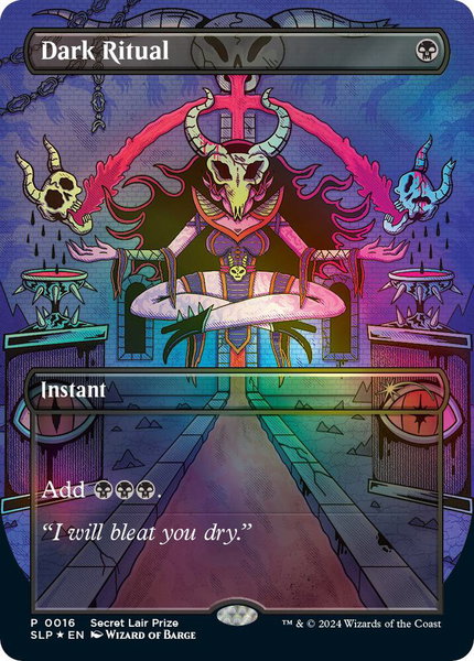 Dark Ritual trading card from Secret Lair Showdown Dark Ritual - Secret Lair Showdown Magic: The Gathering trading card