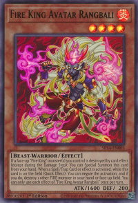 Fire King Avatar Rangbali - Structure Deck: Fire Kings (SR14) #SR14-EN003 - Ultra Rare YuGiOh Trading Card
