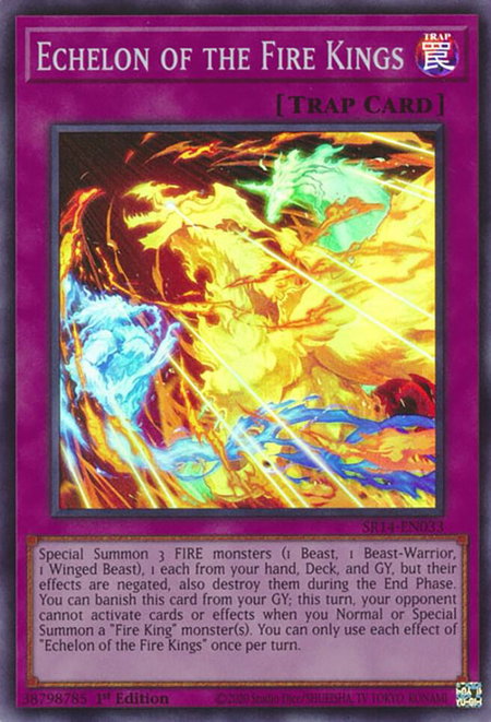 Echelon of the Fire Kings - Structure Deck: Fire Kings YuGiOh trading card