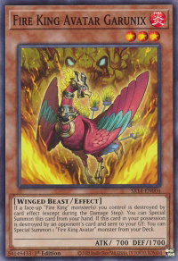 Fire King Avatar Garunix - Structure Deck: Fire Kings (SR14) #SR14-EN004 - Common / Short Print YuGiOh Trading Card