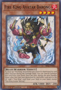 Fire King Avatar Barong - Structure Deck: Fire Kings (SR14) #SR14-EN005 - Common / Short Print YuGiOh Trading Card