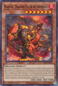 Blaster, Dragon Ruler of Infernos - Structure Deck: Fire Kings (SR14) #SR14-EN008 - Common / Short Print YuGiOh Trading Card