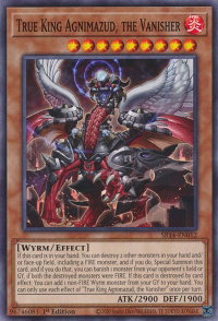 True King Agnimazud, the Vanisher - Structure Deck: Fire Kings (SR14) #SR14-EN012 - Common / Short Print YuGiOh Trading Card