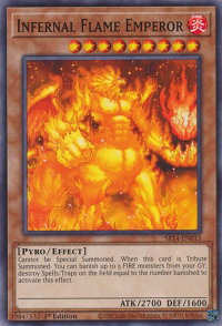 Infernal Flame Emperor - Structure Deck: Fire Kings (SR14) #SR14-EN013 - Common / Short Print YuGiOh Trading Card