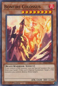 Bonfire Colossus - Structure Deck: Fire Kings (SR14) #SR14-EN016 - Common / Short Print YuGiOh Trading Card