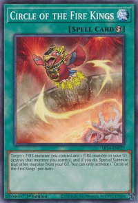 Circle of the Fire Kings - Structure Deck: Fire Kings (SR14) #SR14-EN027 - Common / Short Print YuGiOh Trading Card