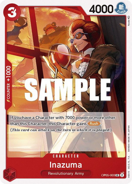 Inazuma trading card from Awakening of the New Era Inazuma - Awakening of the New Era One Piece trading card