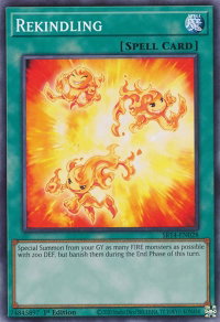 Rekindling - Structure Deck: Fire Kings (SR14) #SR14-EN028 - Common / Short Print YuGiOh Trading Card